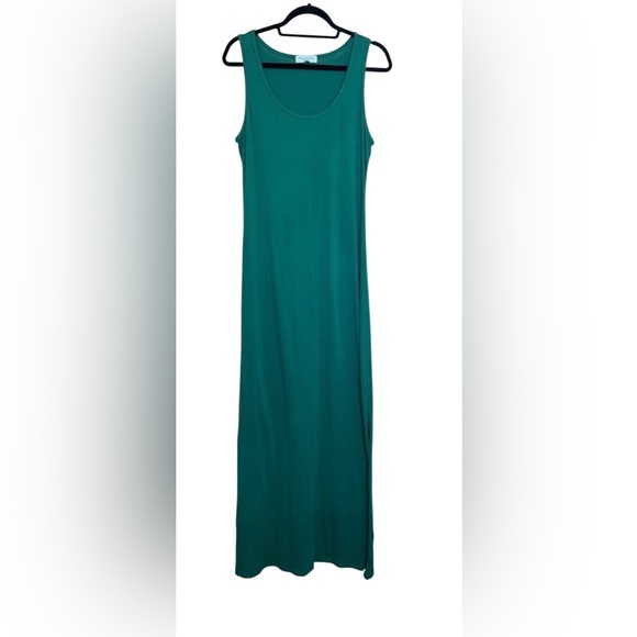 MICHAEL STARS Maxi Dress, Side Slit, Pull-On, Color Green, Size Medium - Picture 2 of 12
